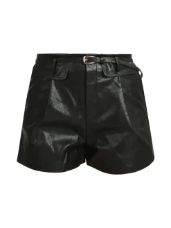 Elsa M. Shorts donna in ecopelle