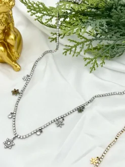 Emana Collana donna in acciaio con strass