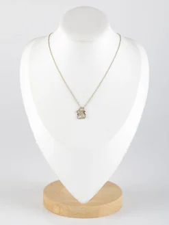 Emana Collana donna sottile con ciondolo di strass