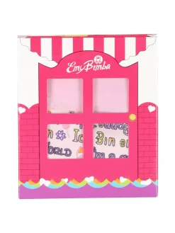 Emy Bimba Slip da bambina in cotone con stampe - rosa