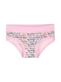 Emy Bimba Slip da bambina in cotone con stampe - rosa