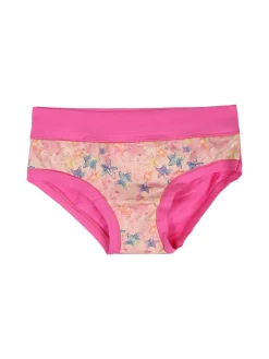 Emy Bimba Slip da bambina in cotone con stampa stelle - fucsia