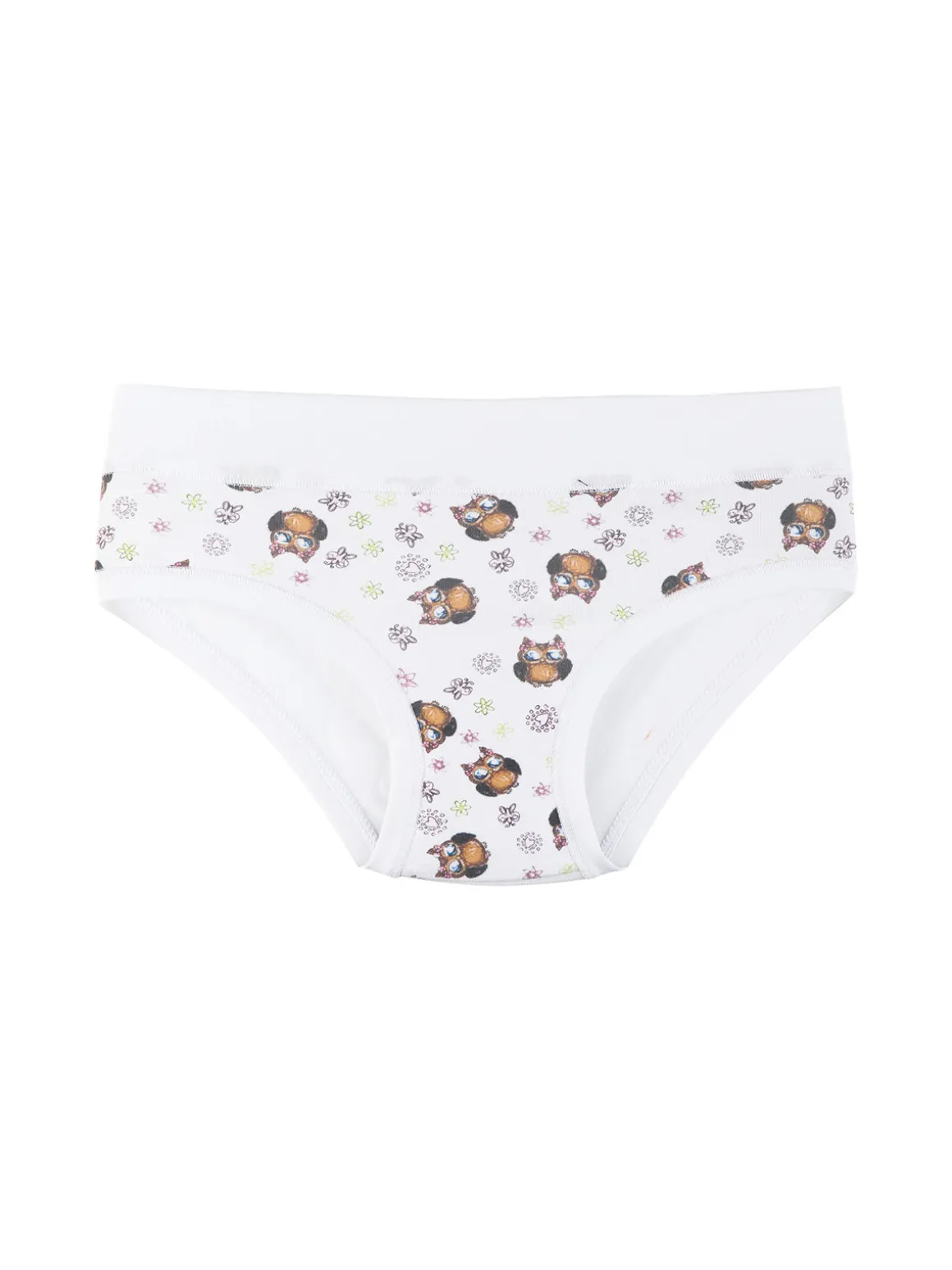 Emy Bimba Slip in cotone da bambina con gufi