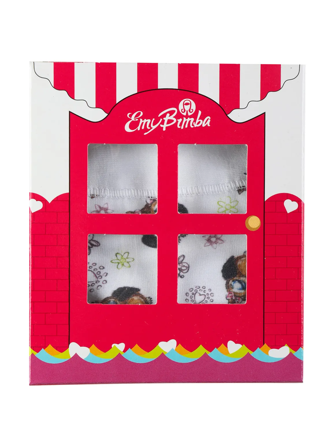 Emy Bimba Slip in cotone da bambina con gufi