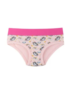 Emy Bimba Slip in cotone da bambina con unicorni