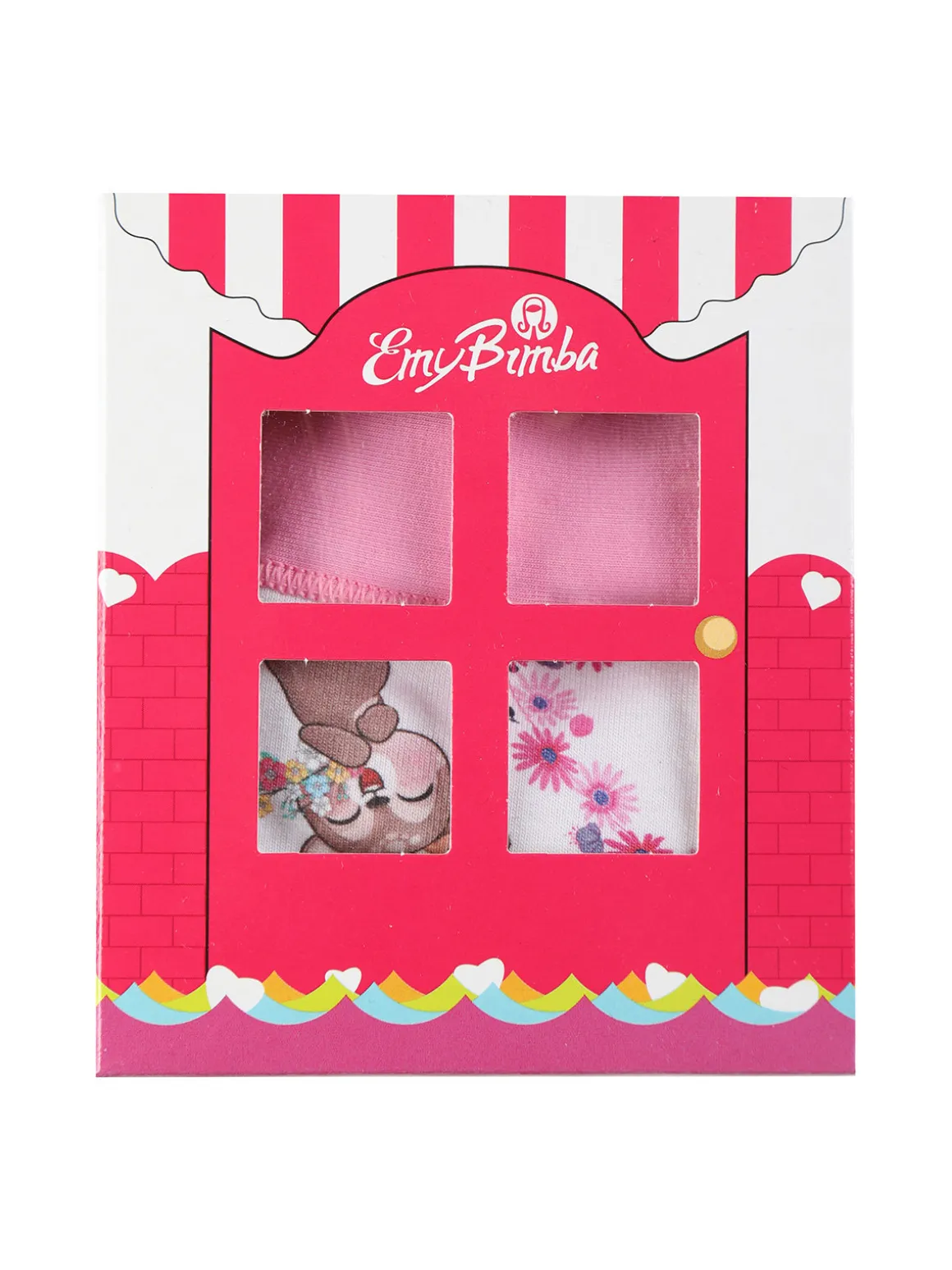 Emy Bimba Slip in cotone da bambina con stampe