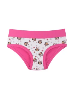 Emy Bimba Slip in cotone da bambina con gufi