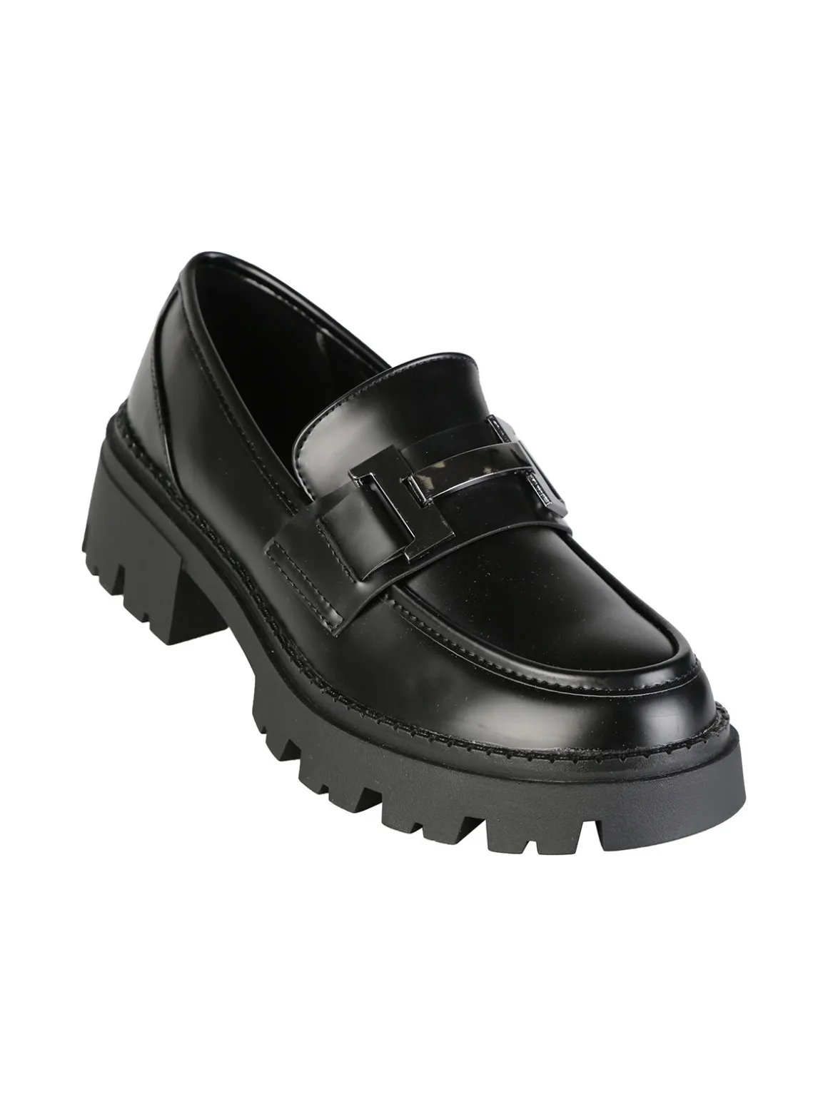 Energy Mocassini donna in ecopelle con suola alta e plateau