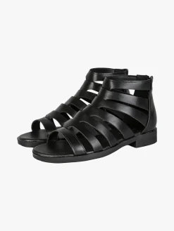 Energy Sandali bassi da donna con cerniera sul retro - nero