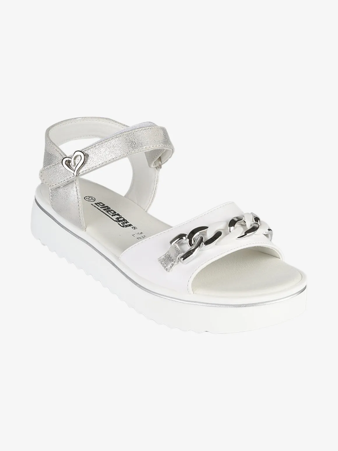 Energy Sandali da bambina con platform e cinturino a strappo