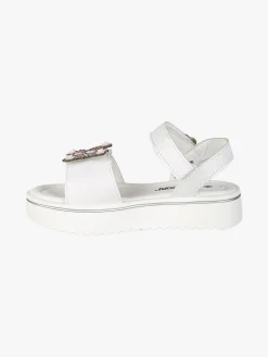 Energy Sandali da bambina gioiello con platform e cintruini a strappo - bianco