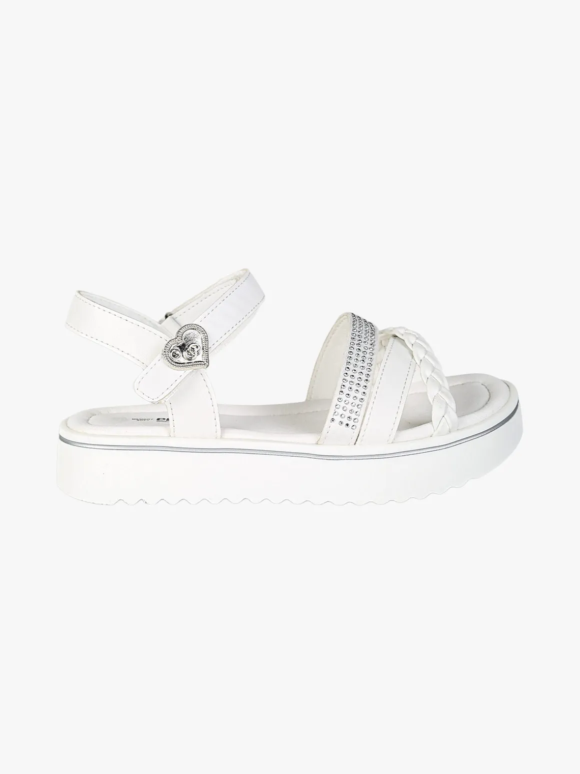 Energy Sandali da ragazza con strass e platform - bianco