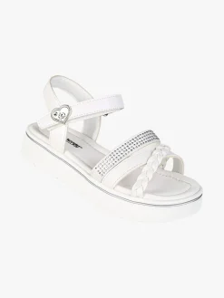 Energy Sandali da ragazza con strass e platform - bianco