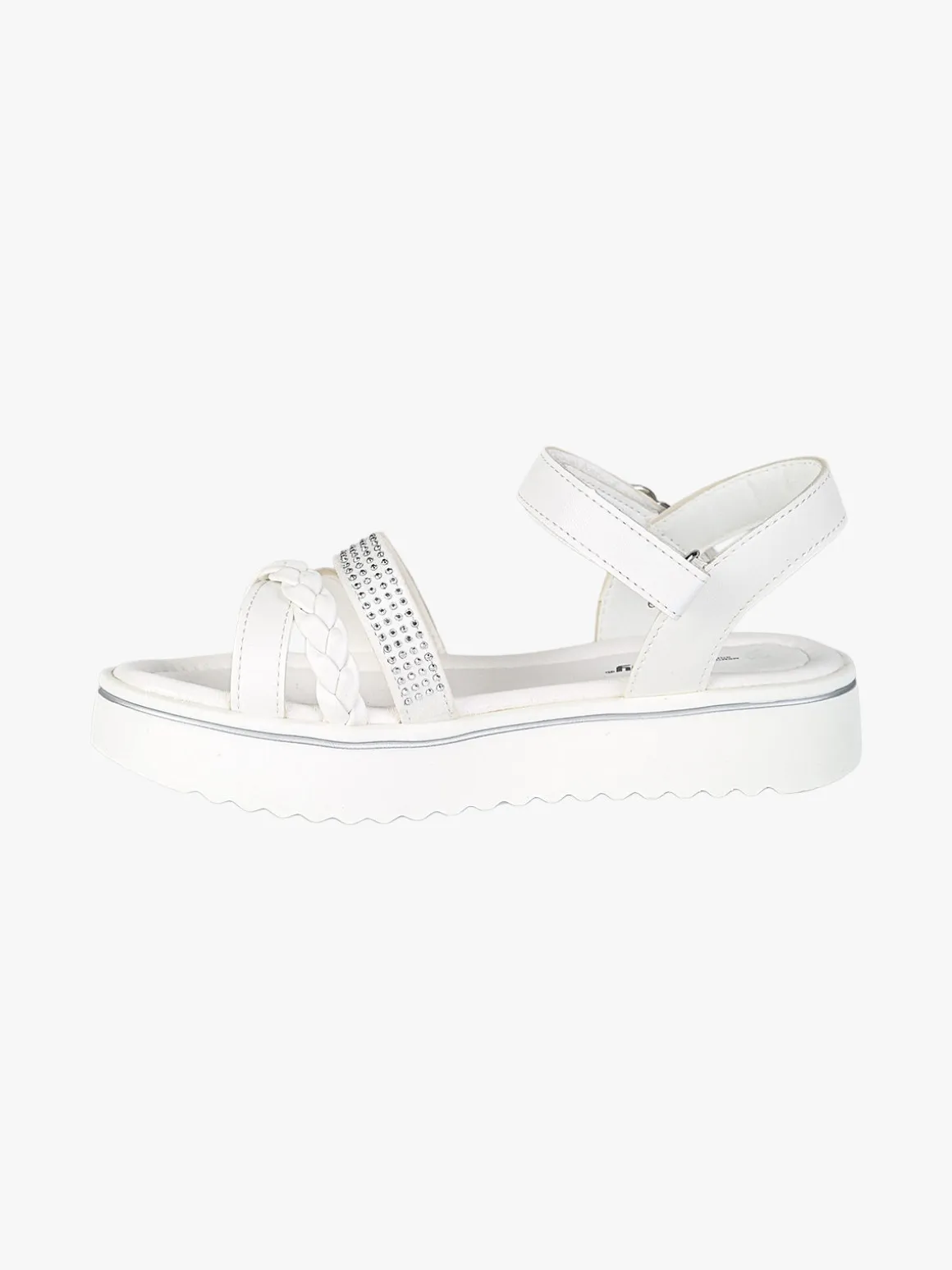 Energy Sandali da ragazza con strass e platform - bianco