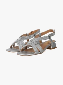 Energy Sandali donna con tacco largo e fascette in corda