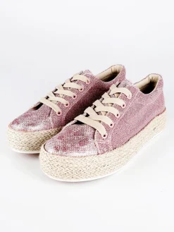 Energy Scarpe stringate con platform in corda