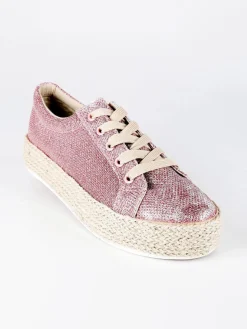 Energy Scarpe stringate con platform in corda