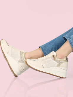 Energy Sneakers donna casual con strass e zeppa