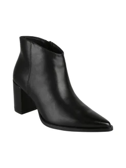 Energy Stivaletti donna con tacco largo e zip - nero