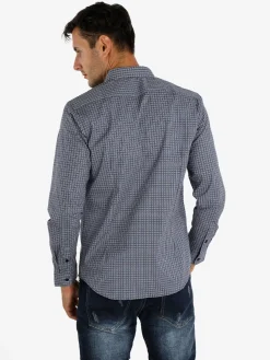 Enos Camicia uomo slim fit in cotone stampato