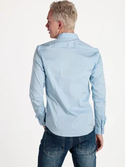 Enos Jeans Camicia da uomo slim fit a maniche lunghe