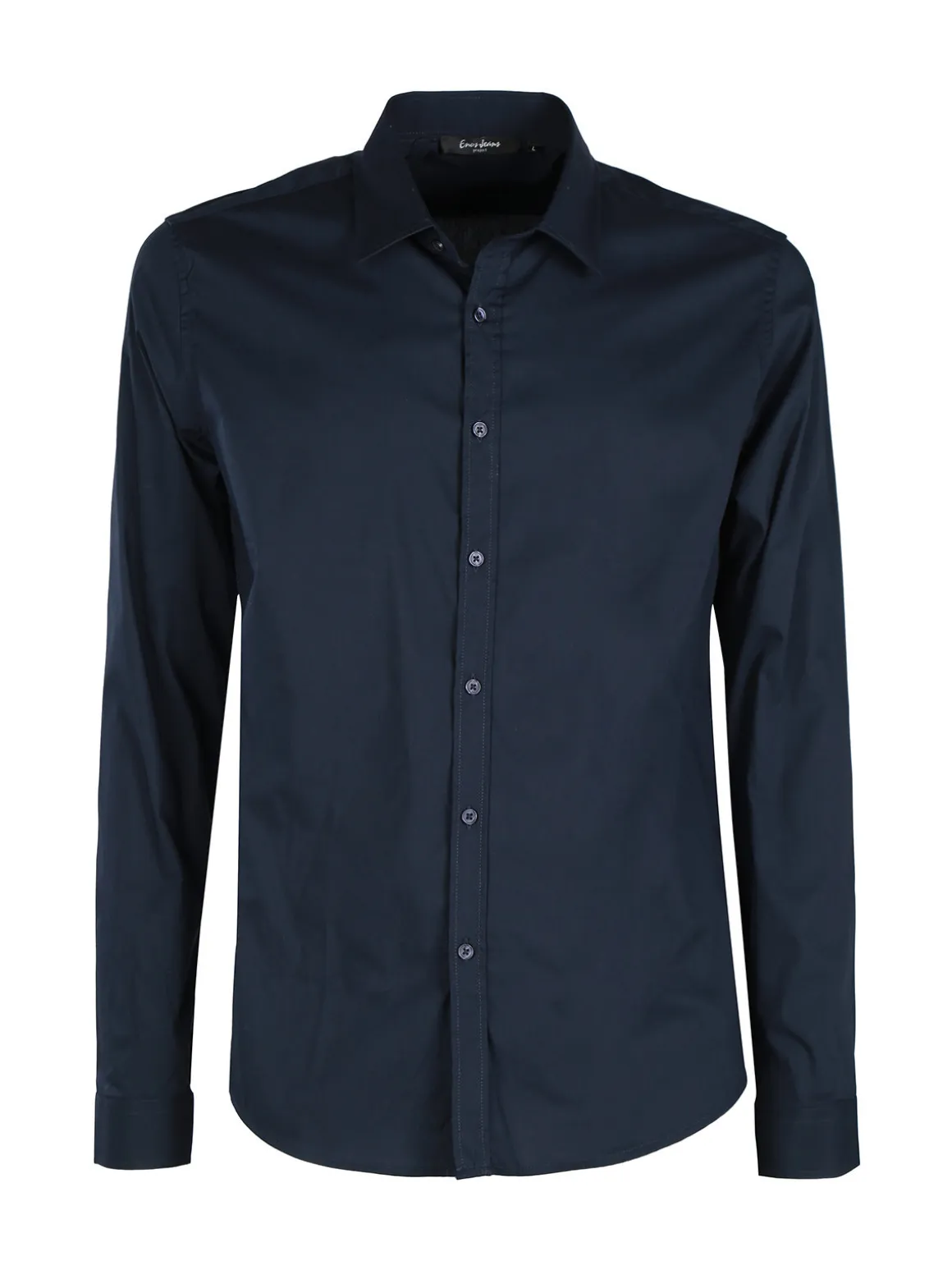 Enos Jeans Camicia da uomo slim fit a maniche lunghe