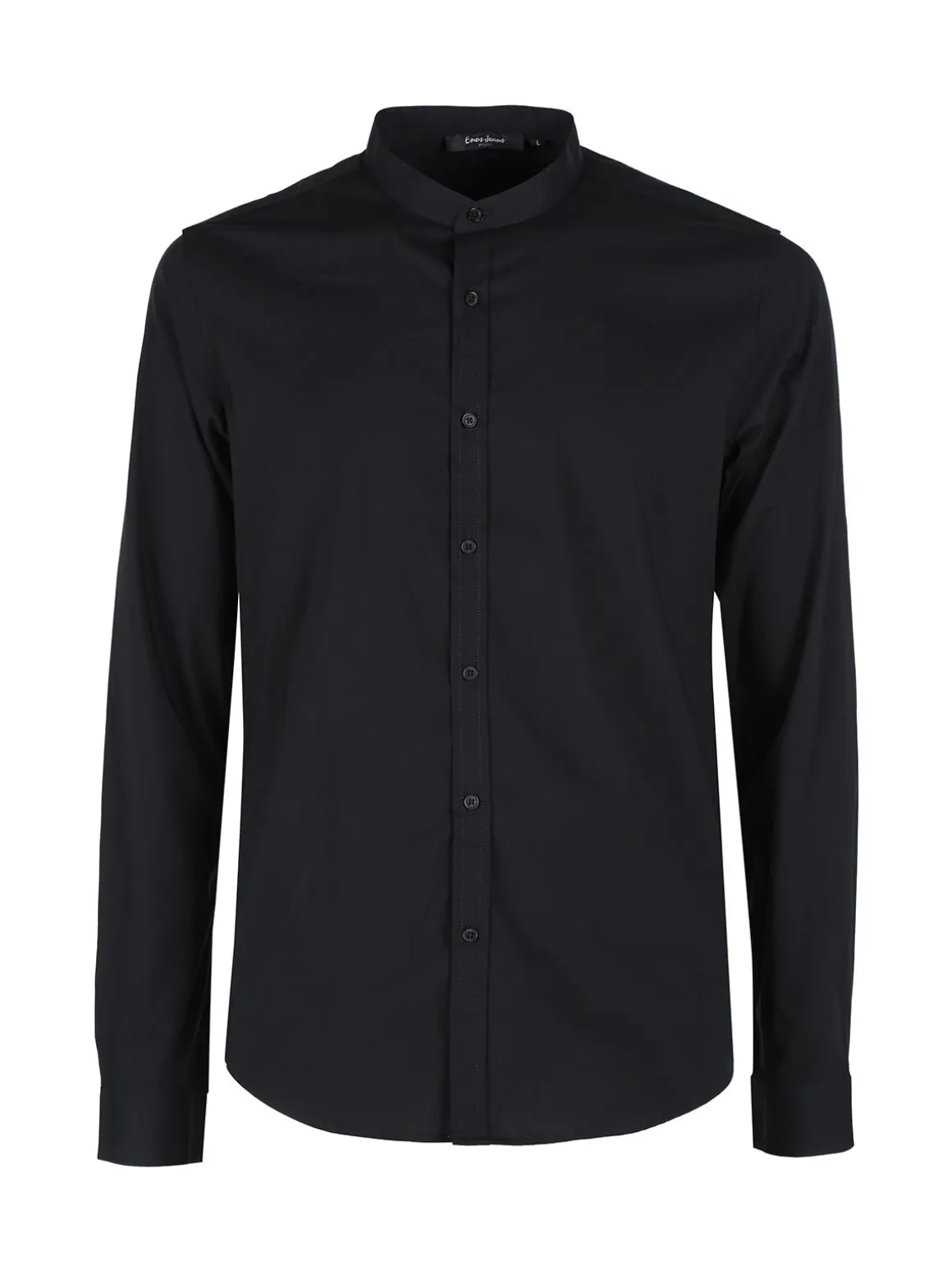 Enos Jeans Camicia uomo slim fit con colletto alla coreana