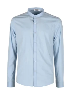 Enos Jeans Camicia uomo slim fit con colletto alla coreana