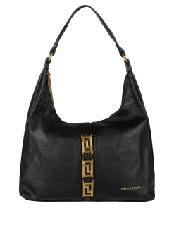 Enrico Coveri Borsa a spalla da donna in ecopelle - nero