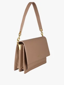 Enrico Coveri Borsa donna rigida in ecopelle con patta - khaki