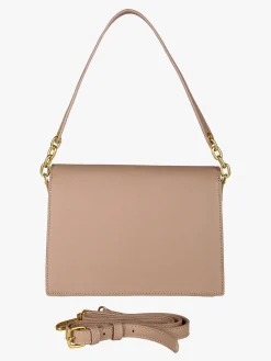 Enrico Coveri Borsa donna rigida in ecopelle con patta - khaki