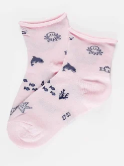 Enrico Coveri Calze corte bambina con stampe