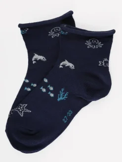 Enrico Coveri Calze corte bambina con stampe