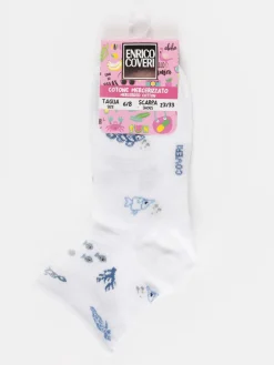 Enrico Coveri Calze corte bambina con stampe