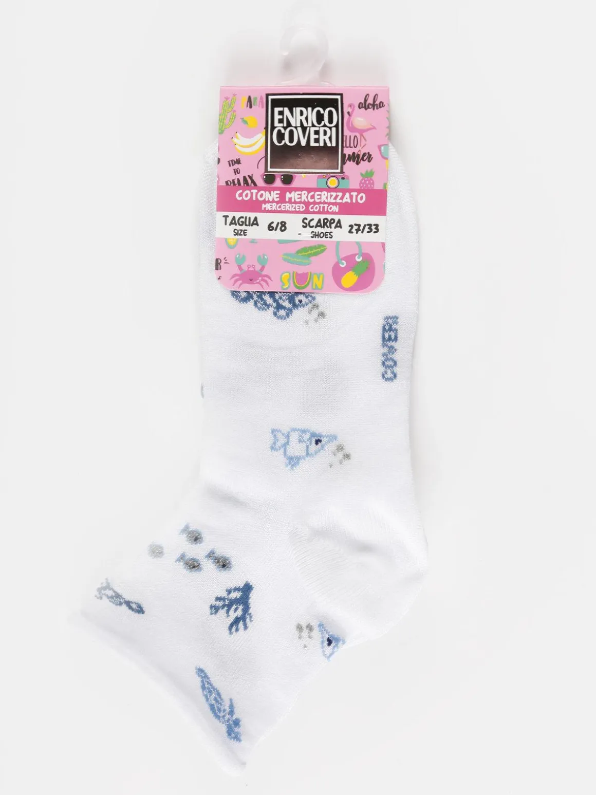 Enrico Coveri Calze corte bambina con stampe