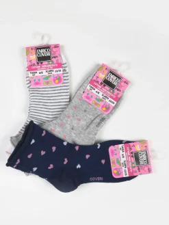Enrico Coveri Calze corte da bambina confezione 3 paia