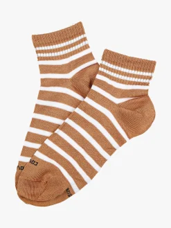 Enrico Coveri Calze corte da donna a righe in cotone mercerizzato - blu scuro