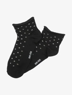 Enrico Coveri Calze corte da donna a pois - nero