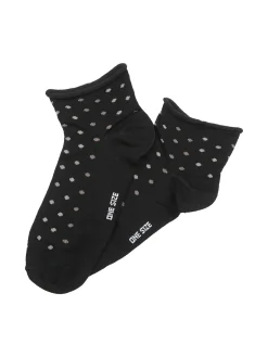 Enrico Coveri Calze corte da donna a pois - nero