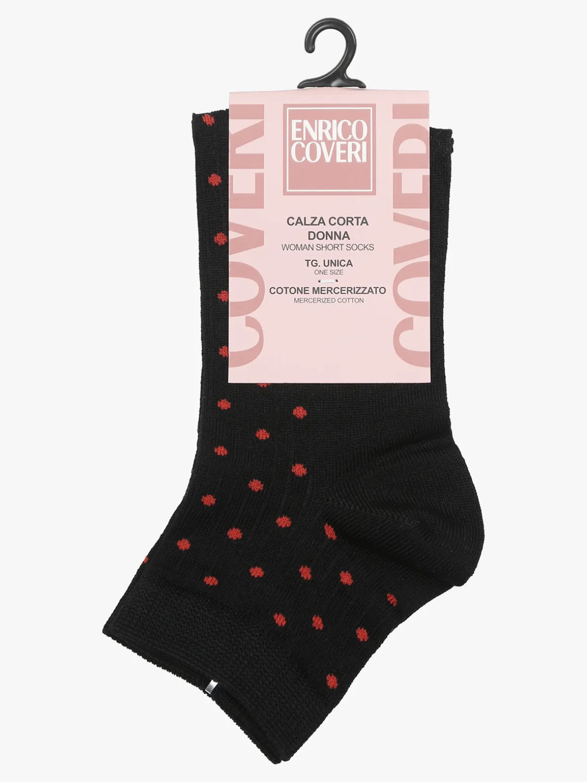 Enrico Coveri Calze corte da donna a pois - rosso