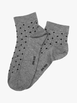 Enrico Coveri Calze corte da donna a pois - grigio