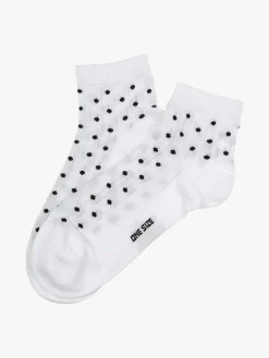 Enrico Coveri Calze corte da donna a pois - bianco