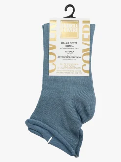 Enrico Coveri Calze corte da donna a pois - blu scuro