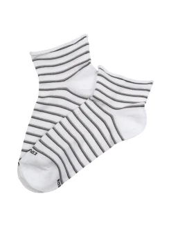 Enrico Coveri Calze corte da donna con cuori - rosa
