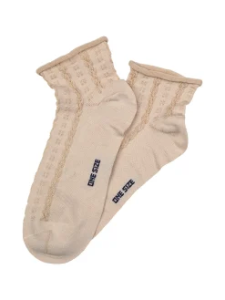 Enrico Coveri Calze corte da donna con ricami - khaki
