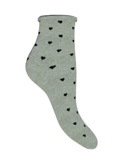 Enrico Coveri Calze corte da donna con cuori - bianco