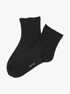 Enrico Coveri Calze corte da donna in caldo cotone - antracite
