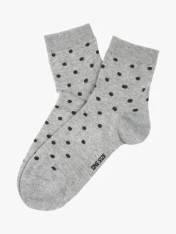 Enrico Coveri Calze corte da donna in caldo cotone - grigio