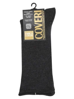 Enrico Coveri Calze corte da uomo in caldo cotone - antracite