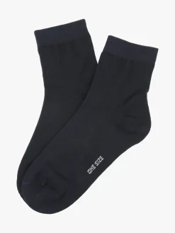 Enrico Coveri Calze corte donna in caldo cotone - blu scuro